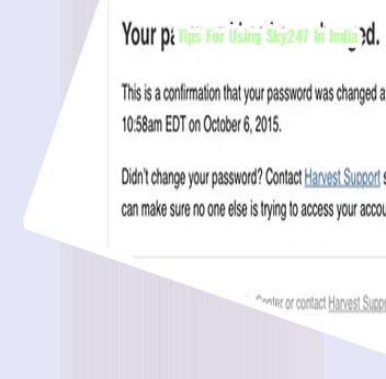 Sky247 forgot password and email for India